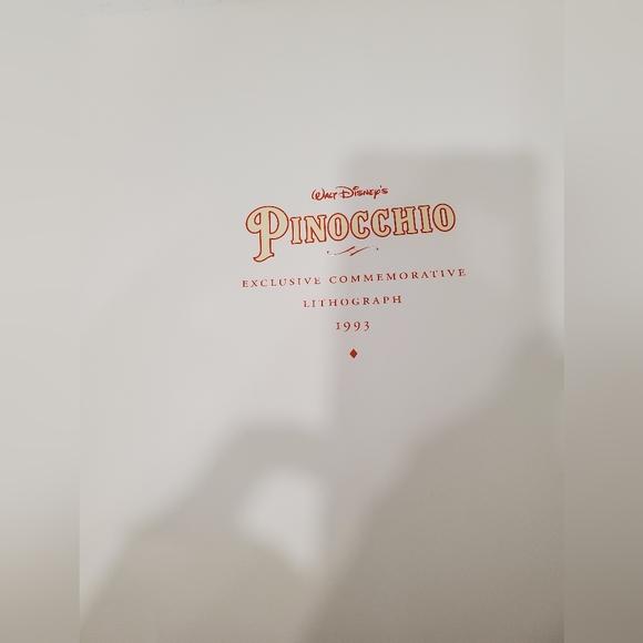 Pinocchio Lithograph - Picture 4 of 4